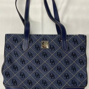Dooney & Bourke Blue Monogram Tote